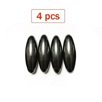Picture of 4 pcs x Oval Ferrite Magnet Strong Buzzing Magnets Black