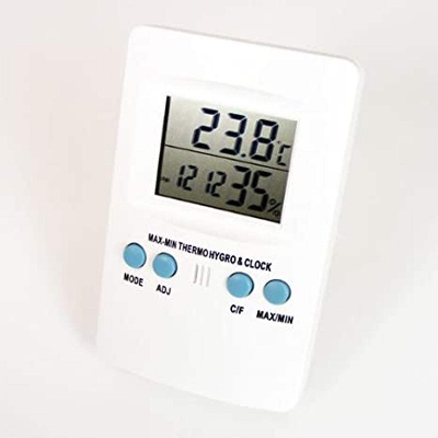 Picture of Zeal Temperature and Humidity Digital Hygrometer Off White