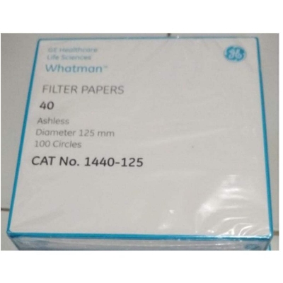 Picture of Quantitative filter paper, ashless, whatman Uk Grade 40 White