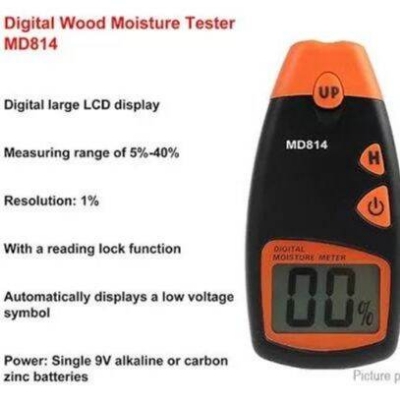 Picture of Digital Wood Moisture Meter(MD-814) Black