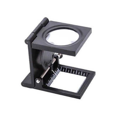 Picture of Thread Counting Glass 10X Linen Testers Magnifier Black