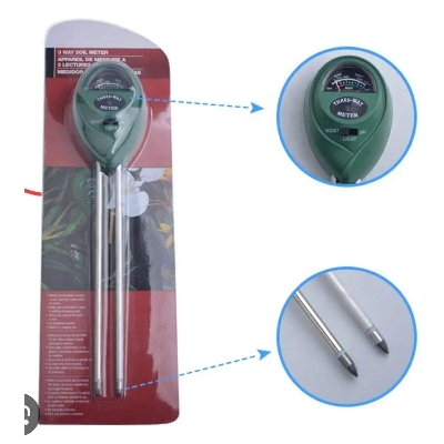 Picture of 3 in 1 Plant Flowers Soil pH Tester, Moisture, Light Meter Green