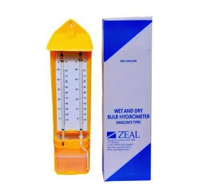 Picture of Zeal Wet and Dry Bulb Hygrometer – Mason’s Type Yellow