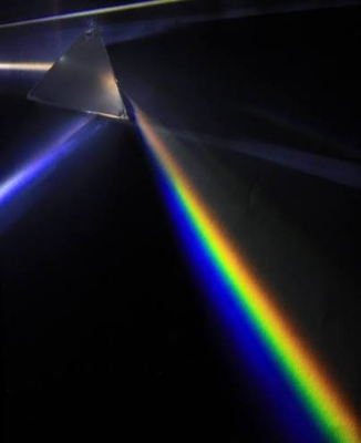 Picture of Glass Prism 50 X 50 Mm Indian for Optical Experiments Multicolor