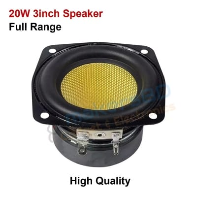 Picture of 20W 4ohm 3 inch Full Range Woofer Speaker Fiber Glass Speaker Black