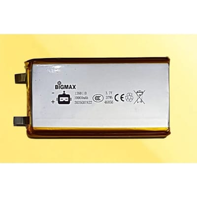 Picture of Bigmax1260110 Lithium Polymer Battery 10000mAh 3.7V Battery Power Bank Battery 1 pc Grey