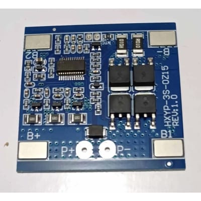 Picture of TZT 3S 12V 15A BMS 18650 Lithium BattAery Protection Board 11.1V 12.6V Anti-Overcharge With Balance And Temperature Control Navy Blue