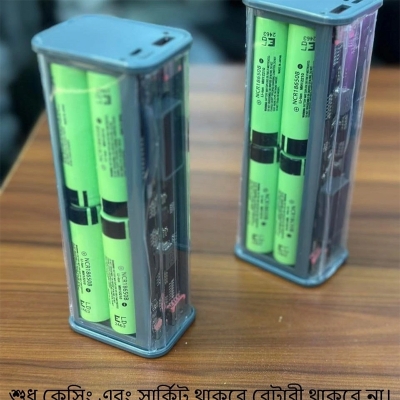 Picture of Transparent Power Bank Fast Charging Case With Display For 8*18650 Battery PD22.5 W DIY-Without Bettery 