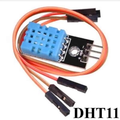 Picture of DHT11 Temperature and Humidity Sensor Module with LED & Cable for Raspberry Pi, Arduino, ESP32, and Other Microcontrollers Blue