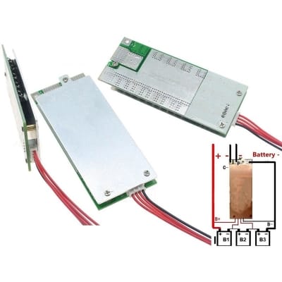 Picture of 4S 12V 100A Protection Circuit Board Lifepo4 3.2V With Balanced Ups Inverter Energy Stor Grey