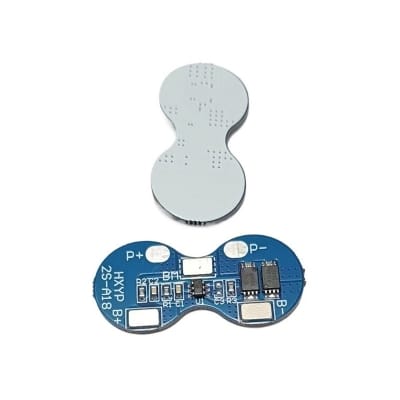 Picture of 2S Li-ion 18650 Lithium Battery Charger Protection Board 7.4V Overcurrent Overcharge / Overdischarge Protection 4A 2 Series BMS Blue