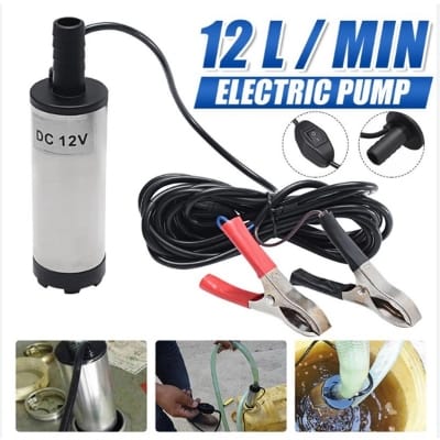 Picture of 12v DC Mini Submersible Pump 12L/M 38mm dia For Pumps Diesel Oil Water - Submersible Pump for Transfer Water Oil Fuel-Bottle Pump 