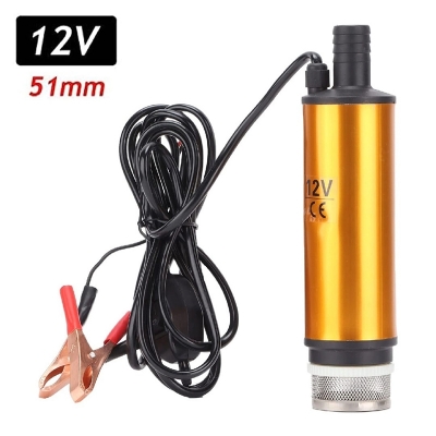 Picture of DC 12v 30L/M Mini Submersible Pump 51mm dia For Pumps Diesel Oil Water-Submersible Pump for Transfer Water Oil Fuel-Bottle Pump 
