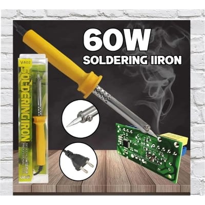 Picture of Soldering Iron AC 220 Volt 60 Watt V 802 High Quality Yellow