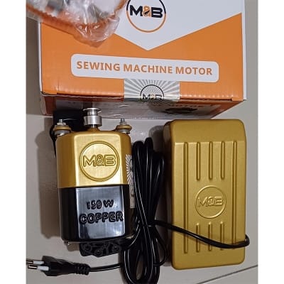 Picture of Sewing Machine Motor 220V 150W 9000RPM With Foot Pedal Controller-100% Copper Guaranteed-New Model : S 15C