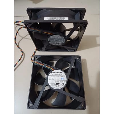 Picture of DC Brushless Hi Speed Cooling Fan FOXCONN PV123812DSPF 01 12V 0.90A 5’*5’ inch 15000 RPM Air Compatible devices Server 4-wire interface-2 