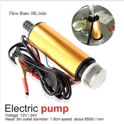 Picture of DC 12v 30L/M Mini Submersible Pump 51mm dia For Pumps Diesel Oil Water-Submersible Pump for Transfer Water Oil Fuel-Bottle Pump 
