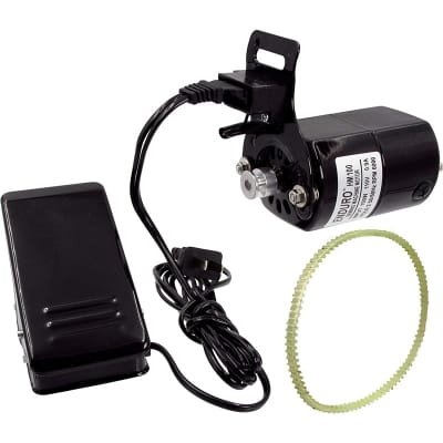 Picture of 220V 150W Sewing Machine Motor 6500RPM Sewing Motor with Foot Pedal Controller Speed Pedal for Home Sewing Machine Accessories2 Black