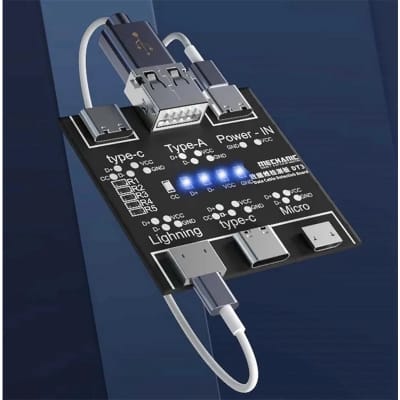 Picture of DT3 Data Cable Detection Board USB Cable Tester for IOS Android Type-C Short Circuit On-Off Switching Test Board Tool 