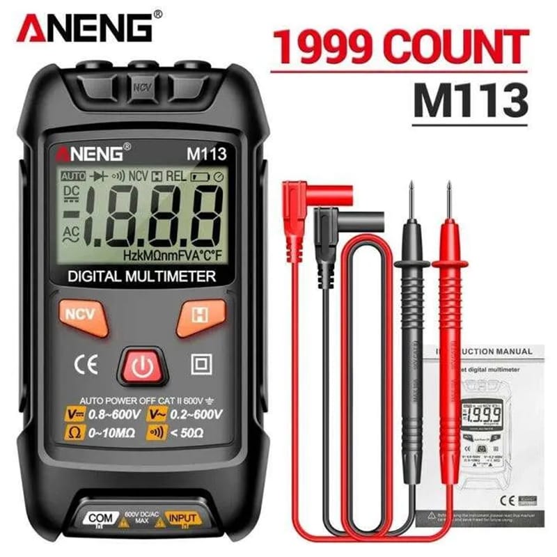 Picture of ANENG M113 Digital Pocket Multimeter-Genuine 01-Black