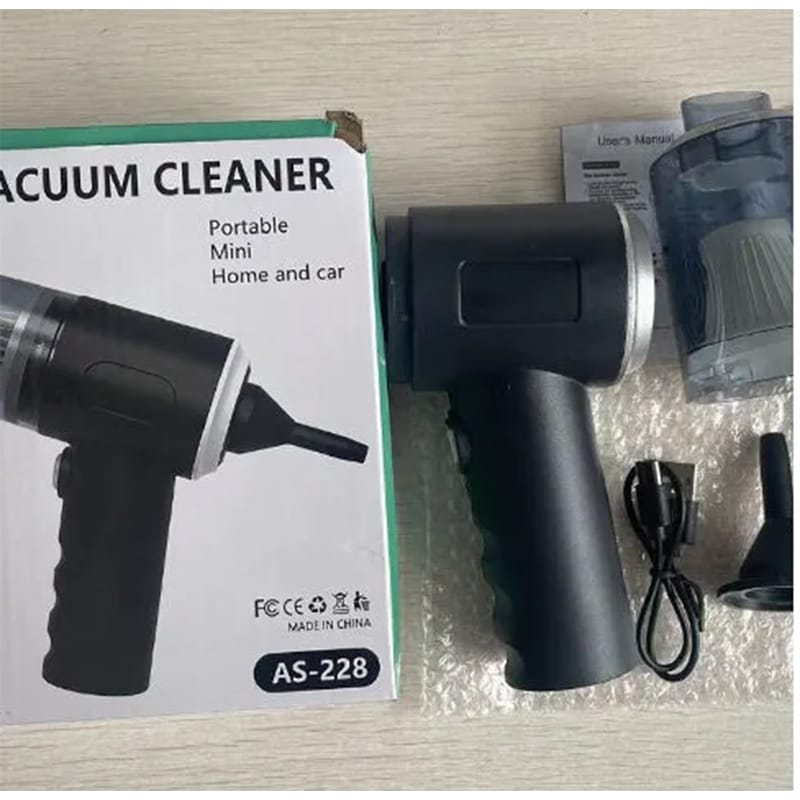 Picture of Portable Vacuum Cleaner 3 in 1 for Home and Car, dust cleaner for computer, laptop, car, electric items. Black