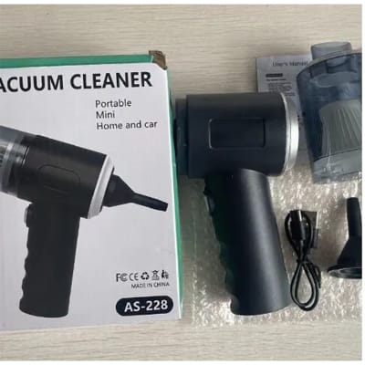 Picture of Portable Vacuum Cleaner 3 in 1 for Home and Car, dust cleaner for computer, laptop, car, electric items. Black