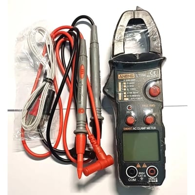 Picture of ANENG ST184 Digital Clamp Multimeter 6000 Counts Professional True RMS AC/DC Voltage Current Tester Hz Capacitance Ohm Black