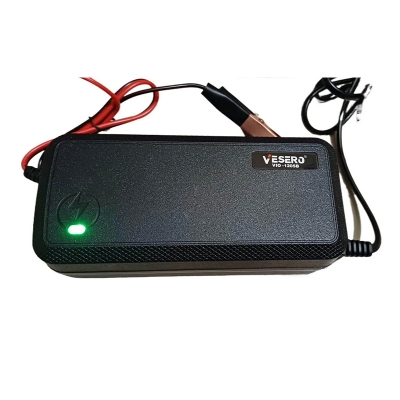 Picture of 12V 5A Smart Fast Battery Charger / 12v 5Ah to 100Ah Battery Charge Capacity Black