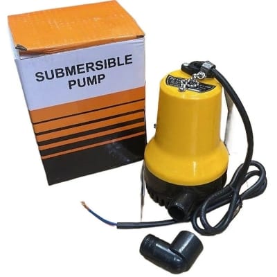 Picture of 12V 60W DC Submersible Water Pump 4200L/H  For Clean and Dirty Water Pool-Irrigation-Discharge water Yellow