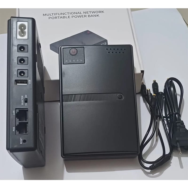 Picture of Portable Mini UPS 18W DC 18650 Battery (Without Battery) Black