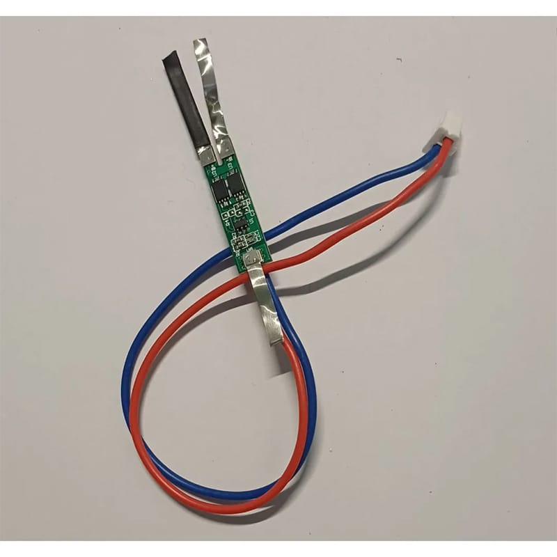 Picture of 2s Lithium Ion BMS with Silicon Wire Green