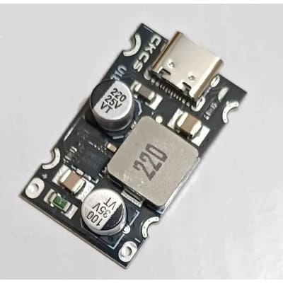 Picture of QC3.0 QC2.0 USB DC-DC Buck Converter Charging Step Down Module to Fast Quick Charger Circuit Board Black