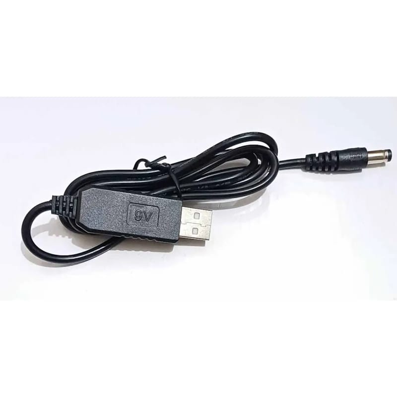 Picture of 5V to 9V Booster Cable For Mini UPS Black