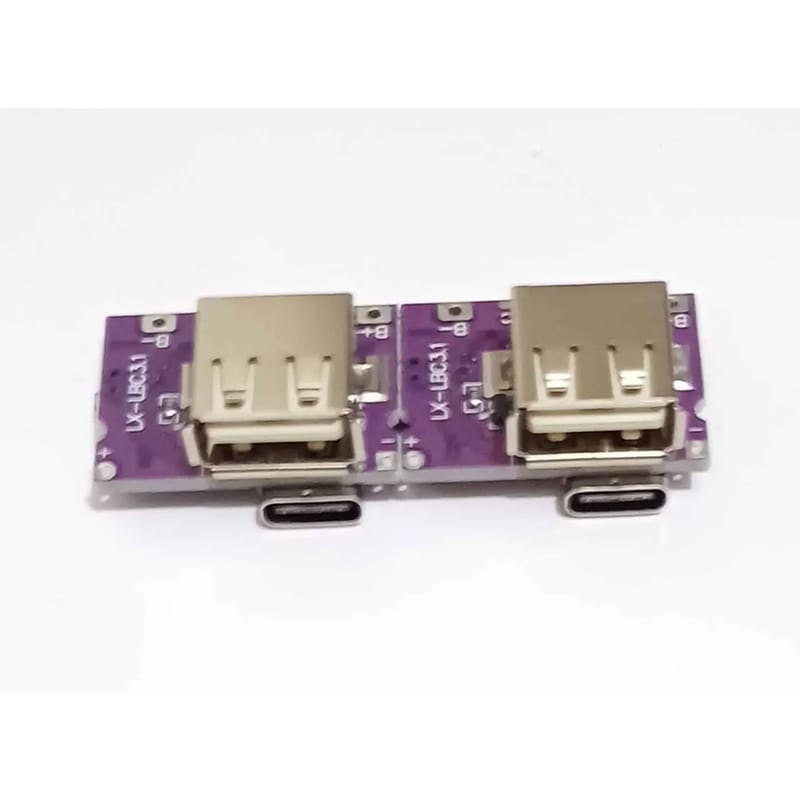 Picture of Type-C 5V 3.1A Boost Converter Step-Up Power Module IP5310 Mobile Power Bank Accessories With Switch LED Indicator Purple