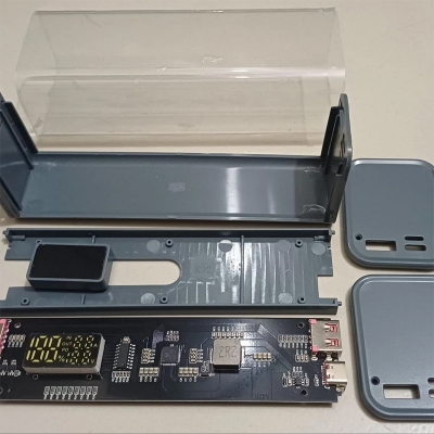 Picture of Transparent Power Bank Fast Charging Case With Display For 8*18650 Battery PD22.5 W DIY-Without Bettery 