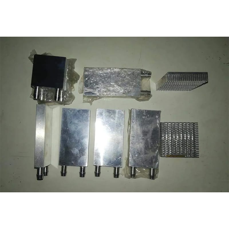 Picture of Aluminium Cooling Water Block Double 2 Peltier Size Silver