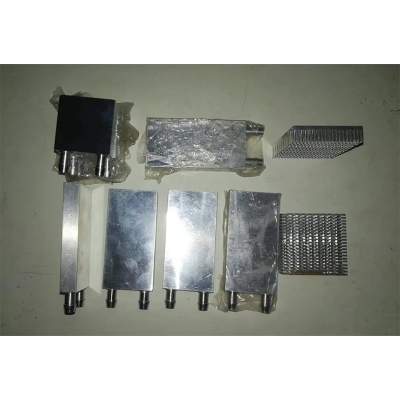 Picture of Aluminium Cooling Water Block Double 2 Peltier Size Silver