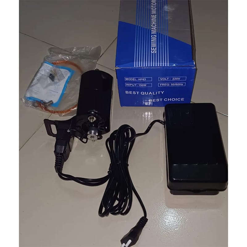 Picture of Sewing Machine Motor 6500RPM 220V 150W Sewing Motor with Foot Pedal Controller 