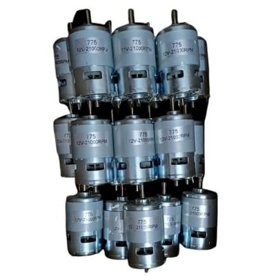 Picture of 775 DC Motor 12V-18V-24V 360W 21000 RPM 5mm Shaft Double Ball Bearing High Torque Large Power with Bracket DIY for Mini Angle Grinder-Table Saw Drill-Electrical Tools-Mini Generator Project-Granding Machine-Drill Machine-Water Pump & Sprayer Et Silver