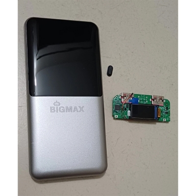 Picture of Bigmax Premium Segment 10000mah Power Bank Case With TFT Display 25W (without battery) Black