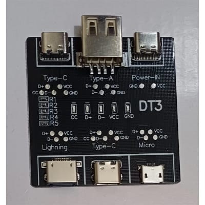 Picture of High-Quality DT3 USB Type-C/A, Lightning, Micro Input Signal Detection Board for Metal Detectors Black