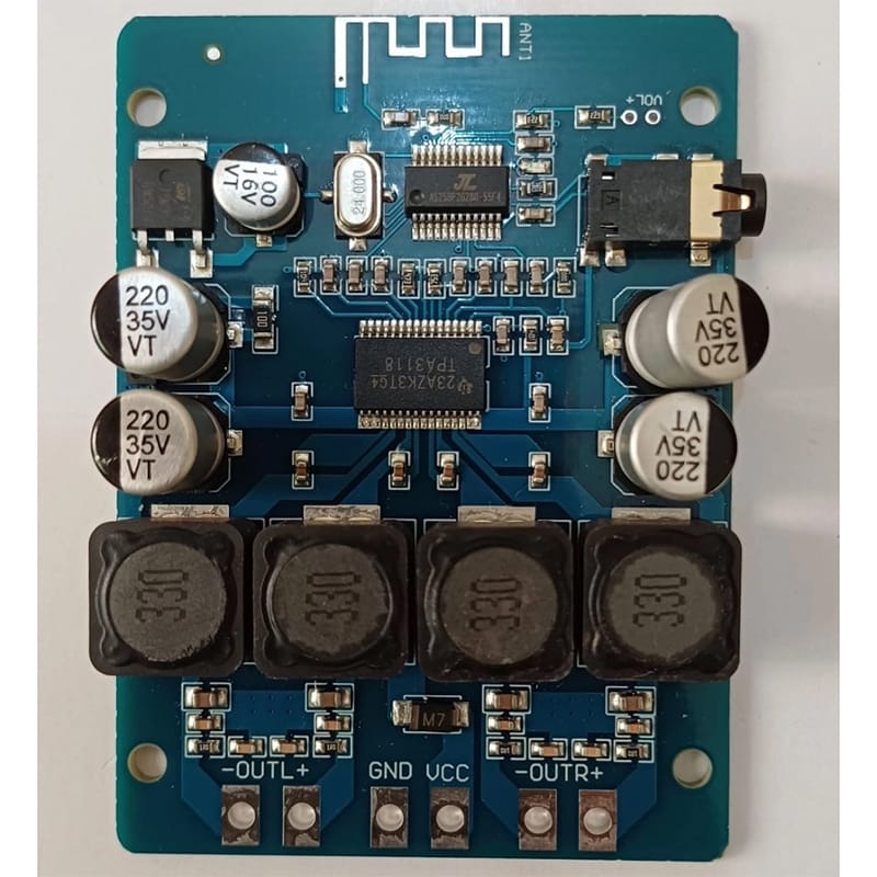 Picture of Digital Power Amplifier Board Dual Channel Output 4~8ohm ABS 2 Channel Audios Amplifier Module AUX Decoder Board 45W-TPA3118 Navy Blue