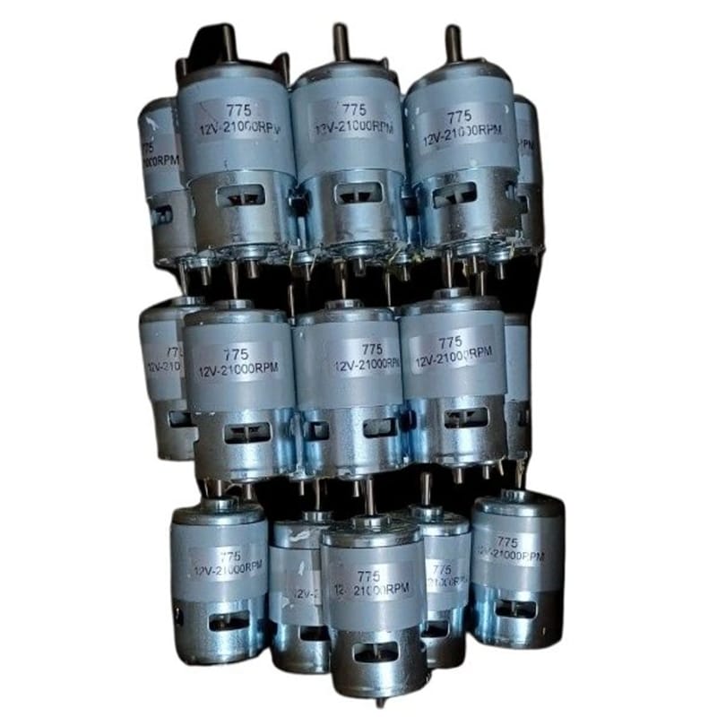 Picture of 775 DC Motor 12V-18V-24V 360W 21000 RPM 5mm Shaft Double Ball Bearing High Torque Large Power with Bracket DIY for Mini Angle Grinder-Table Saw Drill-Electrical Tools-Mini Generator Project-Granding Machine-Drill Machine-Water Pump & Sprayer Et Silver