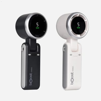 Picture of Portable Handheld Mini Turbo Fan USB Rechargeable Travel Neck Fan with 5 Speeds 3 IN 1-3600mah Q1 