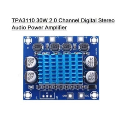 Picture of XH A232 TPA3110 Amplifiers Circuit Board 30W 30W Speakers Dual Channel Power DC8-26V 3A Blue