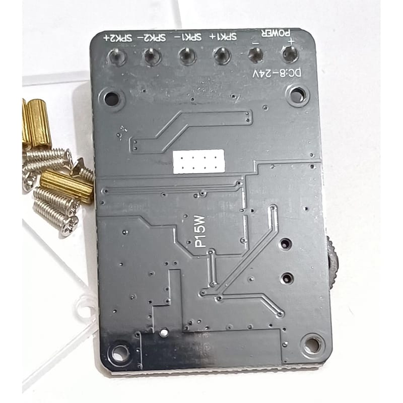 Picture of 10W/15W/20W Stereo Bluetooth Power Amplifier Board 12V/24V High Power Digital Amplifier Module XY-P15W Black