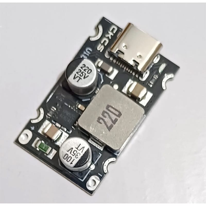 Picture of QC3.0 QC2.0 USB DC-DC Buck Converter Charging Step Down Module to Fast Quick Charger Circuit Board Black