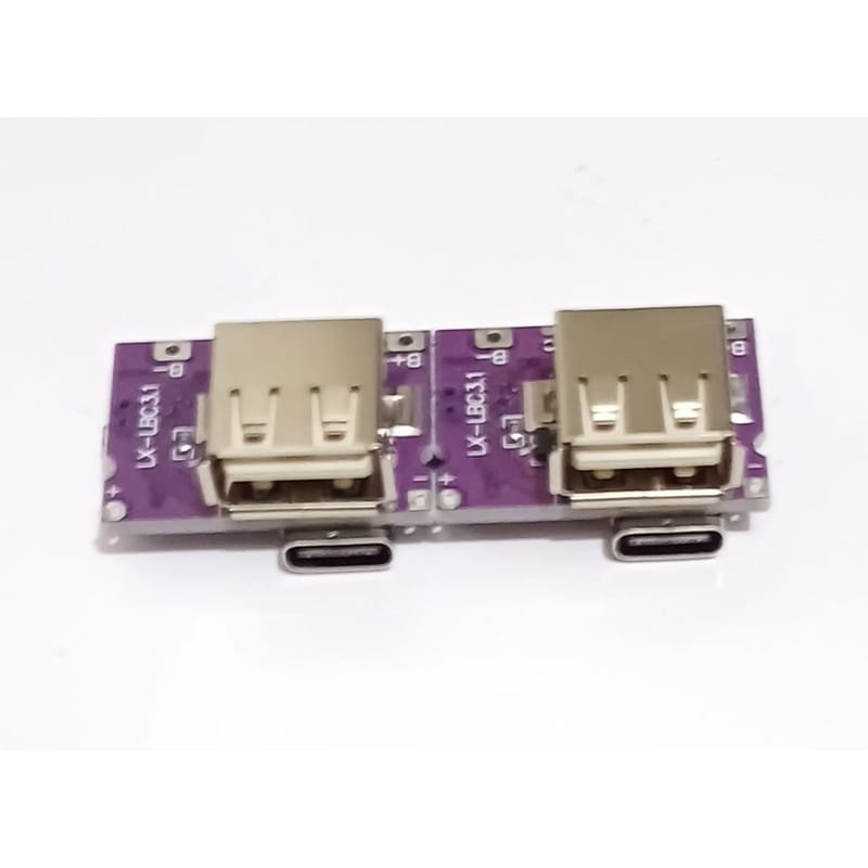 Picture of Type-C 5V 3.1A Boost Converter Step-Up Power Module IP5310 Mobile Power Bank Accessories With Switch LED Indicator Purple