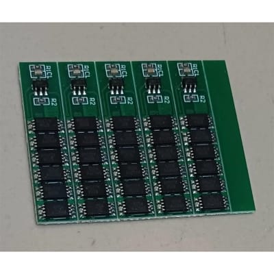 Picture of 1S 15A BMS For 18650 3.7V lithium battery protection board 6MOS 15A BMS Green