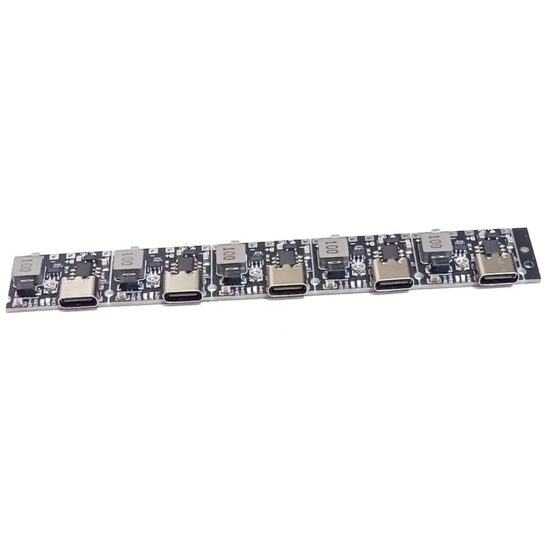 Picture of J5019 Li-ion 3.7/4.2 Volt Battery Charger Board + DC-DC Step Up Type C With Battery Protection Black
